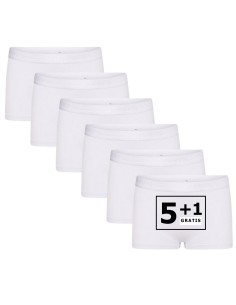Beeren Meisjes boxershort Comfort Feeling 6Pack Wit