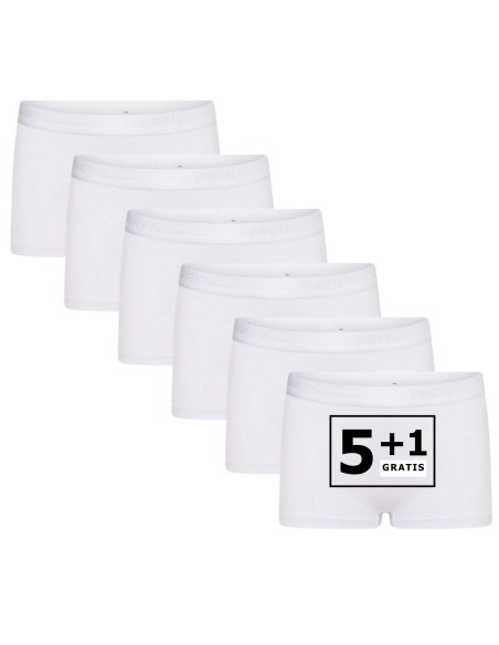 Beeren Meisjes boxershort Comfort Feeling 6Pack Wit