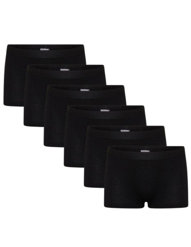 Beeren Meisjes boxershort Comfort Feeling 6Pack Zwart