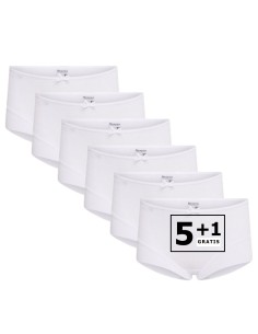 Beeren Meisjes short Elegance 6Pack Wit