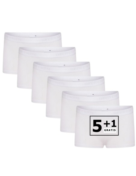 Beeren Meisjes boxershort Young 6Pack Wit
