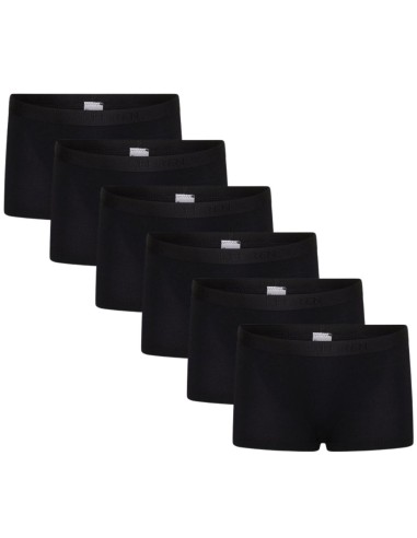 Beeren Meisjes boxershort Young 6Pack Zwart