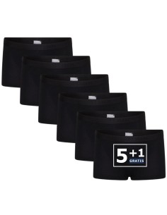 Beeren Meisjes boxershort Young 6Pack Zwart