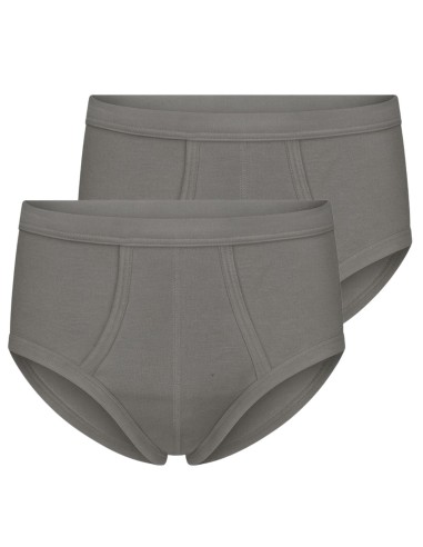 Beeren Heren slip met gulp M3000 2Pack Donker Grijs