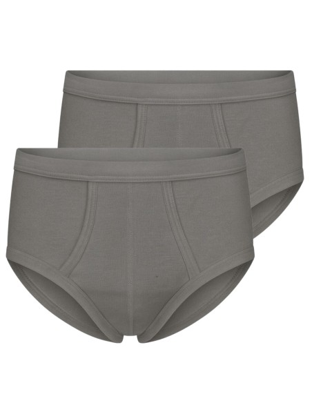 Beeren Heren slip met gulp M3000 2Pack Donker Grijs Beeren Heren slip met gulp M3000 2Pack Donker Grijs