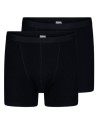 Beeren Heren boxershort Roger 2Pack Zwart