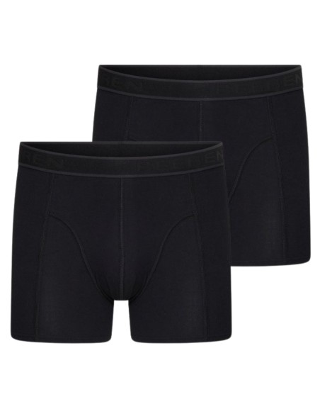 Beeren Heren boxershort Cotton Stretch Hugo 2Pack Zwart