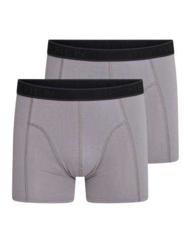 Beeren Heren boxershort Cotton Stretch Hugo 2Pack Grijs