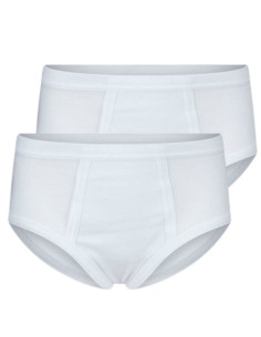 Beeren Jongens slip met gulp M3000 2Pack Wit