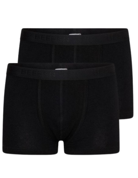 Beeren Jongens boxershort Comfort Feeling 2Pack Zwart Beeren Jongens boxershort Comfort Feeling 2Pack Zwart