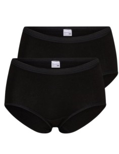Beeren Dames slip Midi Comfort Feeling 2Pack Zwart