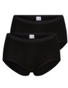 Beeren Dames slip Midi Comfort Feeling 2Pack Zwart