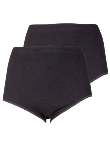 Beeren Dames tailleslip (Maxi) Briljant 2Pack Zwart