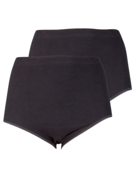 Beeren Dames tailleslip (Maxi) Briljant 2Pack Zwart Beeren Dames tailleslip (Maxi) Briljant 2Pack Zwart