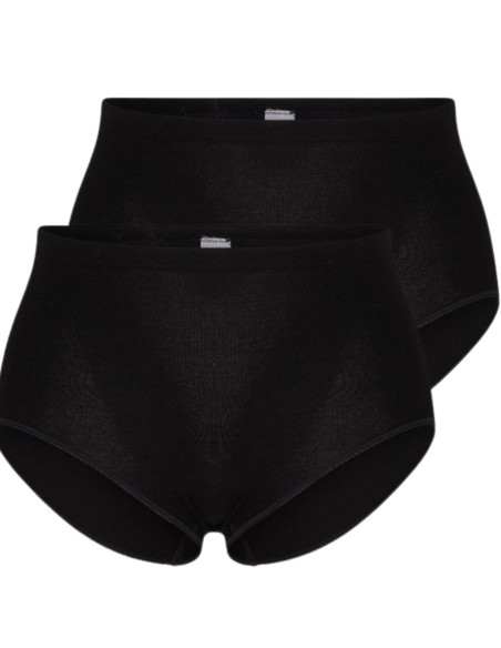 Beeren Dames heupslip (Midi) Briljant 2Pack Zwart Beeren Dames heupslip (Midi) Briljant 2Pack Zwart