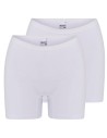 Beeren Dames boxershort Softly met lange pijp 2Pack Wit
