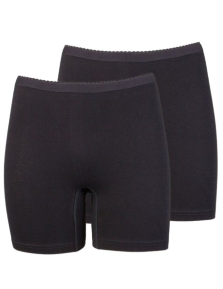 Beeren Dames boxershort Softly met lange pijp 2Pack Zwart