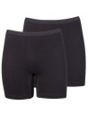 Beeren Dames boxershort Softly met lange pijp 2Pack Zwart