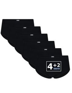 Beeren Dames slip Belinda 6Pack Zwart