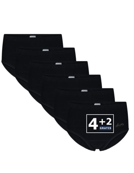 Beeren Dames tailleslip Julia 6Pack Zwart