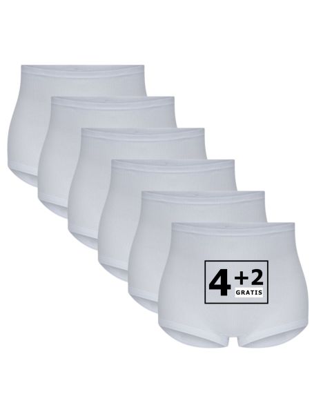 Beeren Dames tailleslip Startex 6Pack Wit