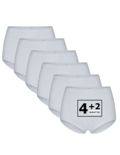 Beeren Dames tailleslip (Maxi) Briljant 6Pack Wit