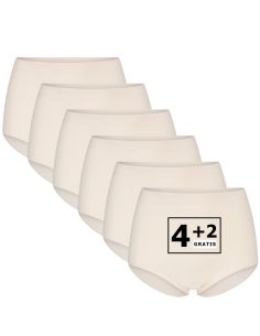 Beeren Dames tailleslip (Maxi) Briljant 6Pack Beige