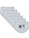 Beeren Dames heupslip (Midi) Briljant 6Pack Wit