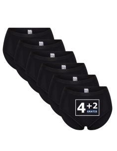Beeren Dames tailleslip Young 6Pack Zwart