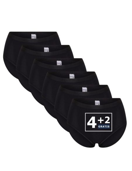 Beeren Dames tailleslip Young 6Pack Zwart