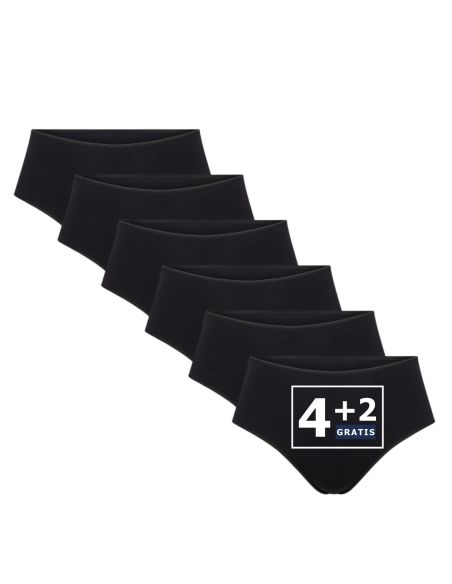 Beeren Dames Maxi String Elegance 6Pack Zwart