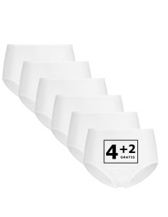 Beeren Dames Elegance Maxi Slip 6Pack Wit