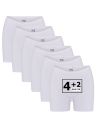 Beeren Dames boxershort Softly met lange pijp 6Pack Wit