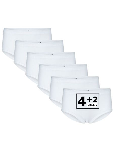 Beeren Meisjes slip Patricia 6Pack Wit