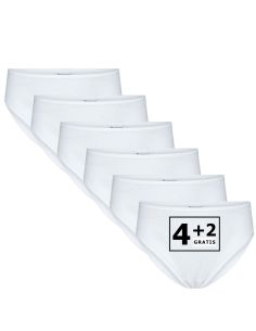 Beeren Meisjes slip Britney 6Pack Wit