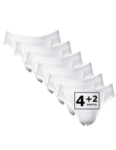 Beeren Heren sportslip Comfort Feeling 6Pack Wit
