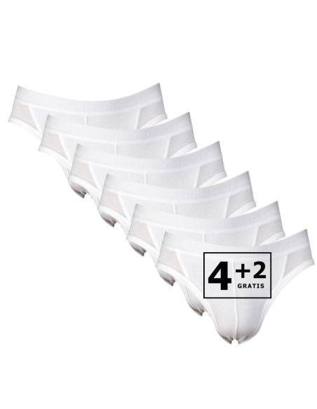Beeren Heren sportslip Comfort Feeling 6Pack Wit