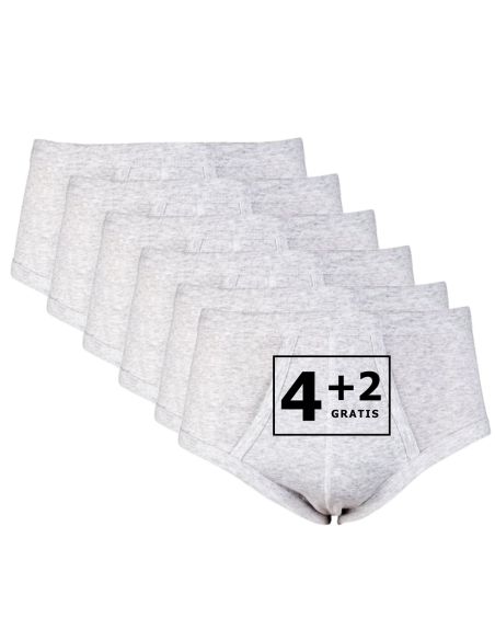 Beeren Heren slip met gulp M3000 6Pack Grijs