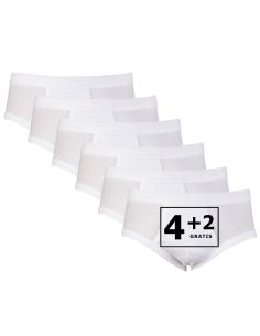 Beeren heren slip met gulp 6Pack Wit