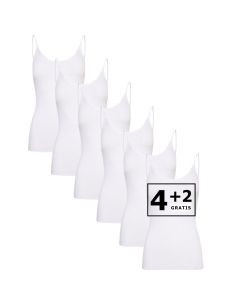 Beeren Dames top Comfort Feeling 6Pack Wit