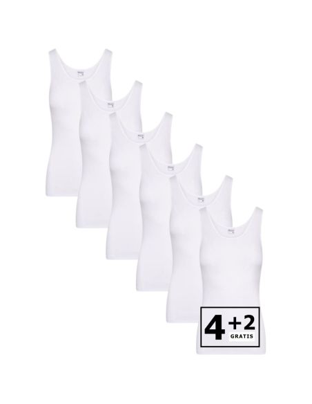 Beeren Dames hemd Comfort Feeling 6Pack Wit