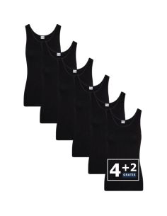 Beeren Dames hemd Comfort Feeling 6Pack Zwart 2