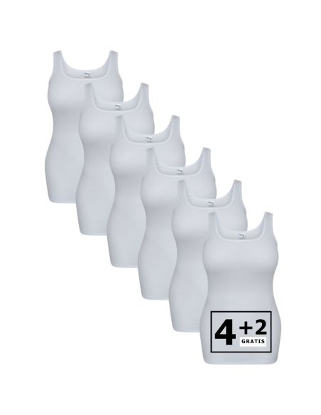 Beeren Dames hemd Carola 6Pack Wit