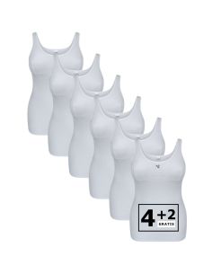 Beeren Dames cuphemd Jacqueline 6Pack Wit