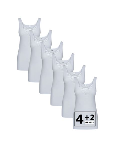 Beeren Dames hemd Viola 6Pack Wita