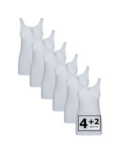 Beeren Dames hemd Brenda 6Pack Wit
