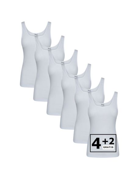 Beeren Dames hemd Madonna 6Pack Wit