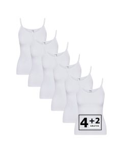 Beeren Dames Top Young 6Pack Wit