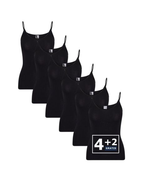 Beeren Dames Top Young 6Pack Zwart