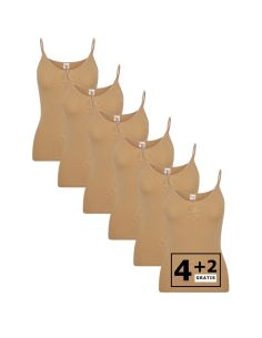 Beeren Dames Top Young 6Pack Beige